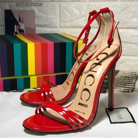 gucci red heel sandals|designer gucci high heel sandals.